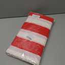 6 x 3 Pack Red and White Striped Plastic Tablecloth 54 x 108 Inch | Disposable Waterproof Red Striped Table Cloths for Carnival Circus Holiday Party Picnic Birthday Festival Decor