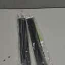 Stove Gap Covers,Stove Gap Filler Stainless Steel,13.8'' to 27.5'' Adjustable Length (2PCS),Range Trim Kit,Oven Stove Gap Guard Between Stovetop and Counter,Easy to Clean Heat Resistant, Black