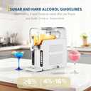 Garvee Slushie Machine for Home - 88 oz Ice-Free Frozen Drink Maker, Self-Cleaning Function with 6 Preset Programs for Margaritas,Ice Cream,Compact Size Slushy Machine,White