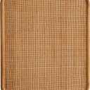 SOFE Woven Rattan Bulletin Board with Wood Frame, 20 26 Inches Decorative Pin Boards for Walls, Boho Message Boards, Home Kitchen Office Wall Organizer, Vertical or Horizontal, 26" x 20.1"