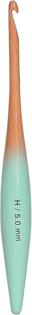 mindfulknits Premium Ergonomic Beech Wood Crochet Hook  Size US H, 5mm  15cm Length  Wooden Crochet Hook - Knitting & Crochet Supplies for Crafting Relaxation & Stress Relief (5mm)