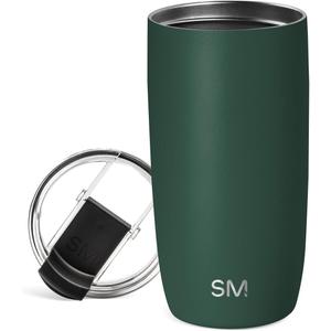 Simple Modern Travel Coffee Mug Tumbler with Flip Lid | Reusable Insulated Stainless Steel Cold Brew Iced Coffee Cup Thermos | Gifts for Women Men Him Her | Voyager Collection | 16oz | Forest