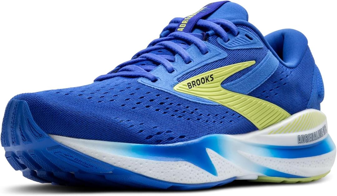 Brooks Mens Adrenaline GTS 24 Supportive Running Shoe (7.5 Medium, Cobalt/Neo Yellow/Peacoat) Brooks Mens Adrenaline GTS 24 Supportive Running Shoe (7.5 Medium, Cobalt/Neo Yellow/Peacoat)