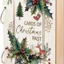 SUPERDANT Christmas Card Holder Greeting Gift Card Organizer Christmas Cards Book Keeper Storage Keepsake Binder Post Cards Photo Album Holder Holiday Birthday Planner Journal Keepsake Gifts