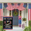 2 x 250th Anniversary Garden Flag, 250th Anniversary Patriotic Flag, July 4th Liberty House Logo, double-sided 1776-2026 commemorative flag, 12x18 inches