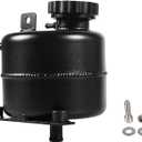 2.5L Aluminium Polished Radiator Coolant Water Overflow Expansion Tank Reservoir,Expansion Alloy Tank Radiator Reservoir Tank with Cap for Mini Cooper S R52 R53,Black