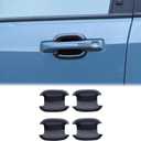 Aunginsy Exterior Door Handle Bowl Trim Cover Compatible with Ford Maverick 2022-2025 Ford Bronco Sport 2021-2025 Outside Door Handle Cup Bowl Cover Scratches Protector Decorative Sticker Accessories (Piano-Black)