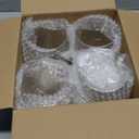 DINGPAl 15 oz Double Walled Glass Coffee Mugs, Set of 4 Large Double Wall Layer Coffee Mug Insulated Borosilicate Glass Cups with Handle and Spoon for Latte, Cappuccino, Espresso, Americano