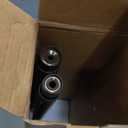 KAMANINA 1 Inch Double Curtain Rods for Windows 36 to 72 Inches (3-6 Feet)Bronze Heavy Duty Double Curtain Rod, Telescoping Drapery Rod with Netted Texture Finials