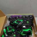 MammyGol Adjustable Inline Skates for Kids Boys Girls Youth Beginner with Light up Wheels Ages 4-16 , Green)