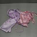 Hosuly 2 Pcs Satin Bassinet Sheet Baby Hair Soft Silk Feeling Sheet Baby Bassinet for Rectangle Cradle Pad Mattress Boys Girls Newborn Infant(Pink and Purple)