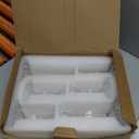 Clear Candlestick Holders Set of 6, Taper Candle Holders, 4.3" H & 6.3" H Glass Candle Holder for Candlesticks & Pillar Candles, Crystal Candle Holders for Wedding and Home Decor