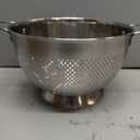 Stainless Steel Colander for Kitchen | 5 Quart Durable Rice and Pasta Strainer with Handle | Oversized Handles | Nesting Design | Rust-Resistant & Dishwasher Safe