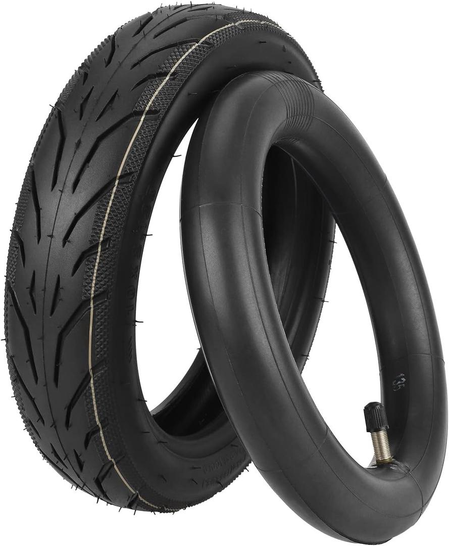 4 Pcs MIMIRACLE 10 x 2.125 Rubber Pneumatic Tire & Inner Tube Set Compatible with Segway Ninebot F Series Electric Scooters - Fits F20, F25, F30, F40