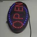 KEBE LED Open Sign, 19"x10" Bright High Visibility Advertisement Board Electric Display Sign Flashing Light for Business Walls Window Bar Shop Hotel, Two Modes