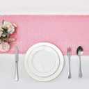 2 Packs 12 x 72 inches Pink Sequin Table Runner, Glitter Runner for Birthday Party Supplies Decorations Wedding Bachelorette Holiday Celebration Bridal Shower Baby Shower