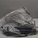 Corner Shower Caddy Tension Pole: Adjustable Rustproof 4-Tier Inside Bathroom Organizer - 47-121 inch Quick Installation Bathtub Shelves for Shampoo Storage - Rod Floor Standing Bath Rack - Black