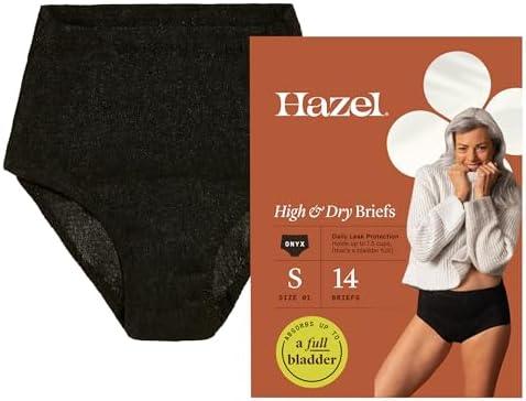 Hazel Disposable Women’s Underwear, High-Waist Pull-Ups for Postpartum & Incontinence, Small, Ultra-Thin, 14-Count (1-Pack) S