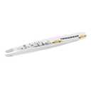 Tweezerman Exclusive 40th Birthday Slant Tweezer - Hair Removal Tweezers, Stainless Steel, Silver