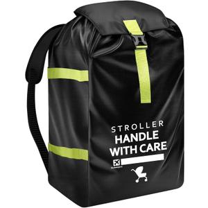 Upgrade Stroller Bag for Airplane: 46" H x 24" W x 15" D Large Stroller Cover with Shoulder Handle for Air Travel, Travel Essentials for Single, Double, Jogging Stroller, Chicco, UPPAbaby, Evenflo