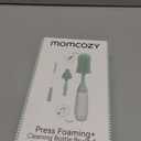 Momcozy Bottle Brush Kit, Innovative Push-Press Design for Better Cleaning - Baby Bottle Cleaner Brush for Baby Bottle, Breast Pumps, Nipples, and More - Can Generate Foam for Better Cleaning, Green (Press Bubble Style)