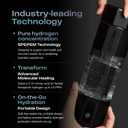 Echo Go+ Hydrogen Water Bottle - Hydrogen Infusion Technology - Rechargeable Water Bottle - SPE & PEM Purification - Active Hydration Support for Skin Health & Immune Function - 10 oz (Black)