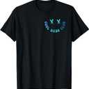 Cool Dads Club Retro Groovy Dad Father's Day 2 Sided T-Shirt, Large