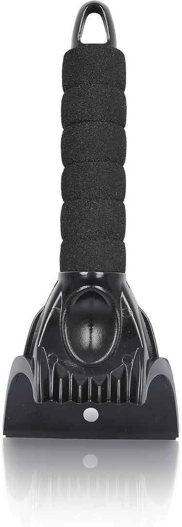 EcoNour Ice Scrapers for Car Windshield (1 Pack) | Car Ice Scraper | Window Snow Scrapper for Car to Remove Snow and Frost | Car Snow Accessories (Black)
