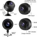 2 PCS 1080p Indoor Security Hidden Cameras, 2026 Mini Camera for Home Use
