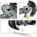 LEGO Star Wars TIE Bomber Model Building Kit, Star Wars Toy Starfighter with Gonk Droid Figure, Darth Vader Minifigure and Lightsaber, Collectible Star Wars Gift for 9 Year Olds, 75347