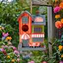Yinns Bird House for Outside, Birdhouses for Outdoors Nesting, Decorative Coffee Store House Bird Houses for Yard Garden Decor, Water Proof