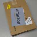 Desk Side Storage, Metal Laptop Holder with Magnetic Pen Box, Clamp-On Under Desk Organizer with Cooling Holes & Anti-Scratch Pads for Office and Home (White)