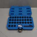 BHB 32PCS Wheel Locking Nut Key Removal Tool Kit Wheel Anti-Theft Lock Lug Nut Screw Remover Set with Punch and 1/2 Inch Driver Scoket Adaptor Compatible with Mercedes Benz