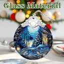 Christmas Ornament, Christmas Decoration, Holiday Decor, Heirloom Keepsake, Stained Glass, Gift Exchange, Gift Idea, Gifts for Coworker, Friend, and Family