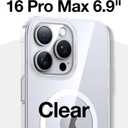 TORRAS Magnetic Slim-Fit for iPhone 16 Pro Max Case 6.9 inch, Ultra-Thin 16 ProMax Phone Case Compatible with MagSafe, Light Anti-Scratch Matte Hard PC Bayer OriginFit, Clear