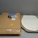 Bemis 500EC Durable Wood Toilet Seat with Easy Clean Hinges, Made in USA, Round, Biscuit