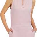 Spyder Women's Crepe Textured Stretch Ripstop Sleeveless Dress (L)