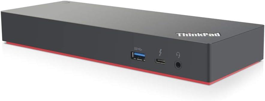 Lenovo ThinkPad Thunderbolt 3 Dock Gen 2 135W (40AN0135) Dual UHD 4K Display Capability, 2 HDMI, 2 DP, USB-C, USB 3.1 Card