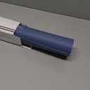 Aothia Faux Leather Desk Mat - Non-Slip PU Leather Desk Blotter, Waterproof Writing Surface, Large Desk Pad for Office & Home (Denim Blue, 55" x 17")