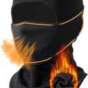 Ski Face Shiesty Mask Thermal Winter Balaclava for Men Women-Face Covering Mask for Cold Weather Skiing Motorcycle Fishing, Black