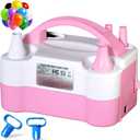 SINBEE Balloon Pump Electric Party Decorations - Portable Dual Nozzle Balloon Inflator for Party Balloons, Birthday, Baby Shower