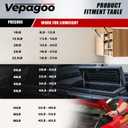 Vepagoo 10 Inch Gas Struts 22Lb Shocks Lift Supports Compatible with Truck Pickup Tool Box Lid RV Door, for Cabinet Lid Door, Set of 2