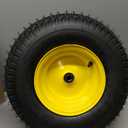 2Pcs 16x6.50-8 Tire and Wheel, 4 Ply Tubeless Lawn Mower Tires 16x6.50-8, Universal Fit Front Wheels 16x6.50x8 Lawn Tractor Tires, 3" Offset Hub, 3/4" 5/8" Bearings, 615lbs Capacity