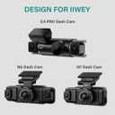 Dash Cam Hard Wire Kit for IIWEY N5/N5 PRO/N6/N7/C3 PRO/C4 PRO/Q7 Model, 4 Meter Dashboard Camera Car Charger Cable Kit, 12V- 24V to 5V,3A Power Adapter with LP/Mini/ATO/Micro2 Fuse for Dash Cam
