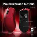 EWEADN S9 Pro Wireless Gaming Mouse, 59g Ergonomic Computer Mouse, 2.4Ghz/Bluetooth/USB-C, 8K Polling Rate, 26000 DPI, PAW3395 Optical Sensor, 250Hrs Battery Life, Programmable for PC/Win/Mac