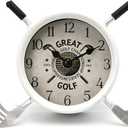 Golf Gifts for Men Dad Women Brother Bosses Golf Clubs Desk Clock Cool Desk Accessories for Coworkers Golfer Fans Souvenir Novelty Event Golf Office Decor Golfer Gadgets Unique Funny Stuff