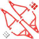 High Clearance Front Upper & Lower A Arms Kit for 2014-2023 Polaris RZR XP 1000/ XP4 1000, Heavy Duty High Clearance Forward Offset Front A-Arms, Red