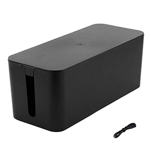 Cable Management Cord Cover Wire Hider Box Concealer Organizer Protector System for Home Theater Entertainment Center Office School (Black)