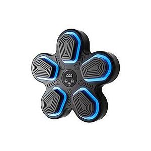 Music Boxing Machine, Smart Bluetooth Boxing Machine for Adults & Kids with 2 Boxing Gloves, 12 Modes/Speeds, Wall Mounted Music Boxing Workout Equipment for Home Office Gym(Black)