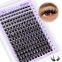 2 x ALICE Lash Clusters Wispy Eyelash Clusters 10-18mm 168pcs Cluster Eyelash Extensions Natural Volume Lash Extensions DIY Individual Lashes with Soft Thin Band